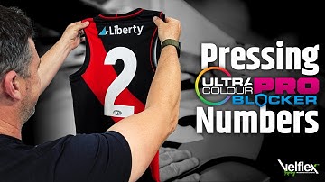 How to Press UltraColour PRO Sports Numbers on Sublimated Jerseys