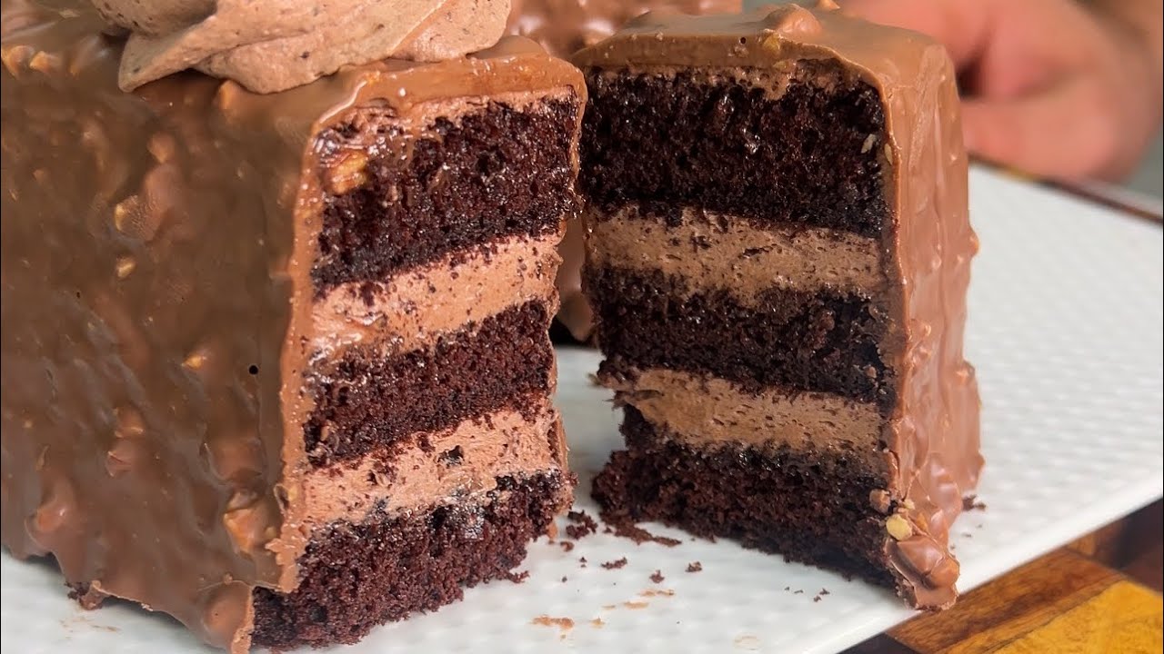 لو عاوزه تتعلمي إزاي تعملي أجمد جاتوه شوكولاته 🍫 إتفرجي ع الفيديو ده 💥👌