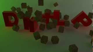 DirtLP Intro - Cinema 4D - falling cubes