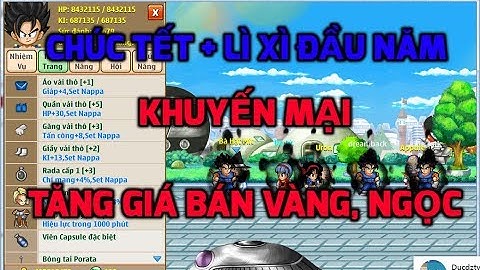 Ngọc Rồng Online - Chúc tết, Lì xì năm mới cho anh em NRO, Tăng giá bán vàng bán ngọc 7 sever !