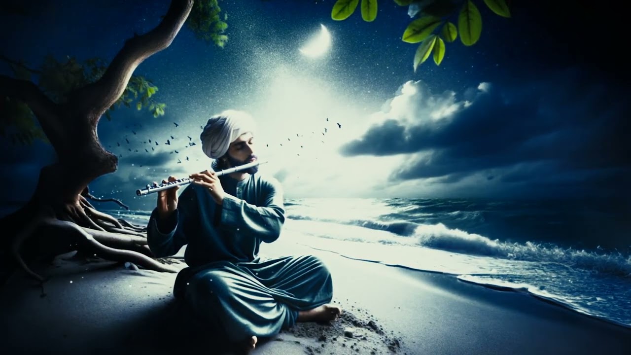 Moonlit Melodies | Flute by the Ocean Waves