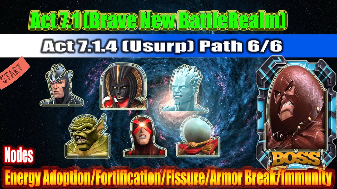 Act 7.1.4 | Path 6/6 | Energy Adoption/Fortification/Fissure/Armor Break Immunity - MCOC