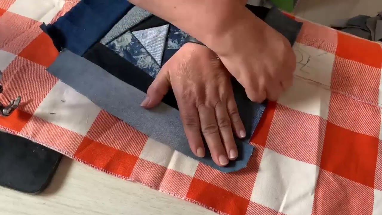 Tapete reaproveitamento de retalhos de calça jeans