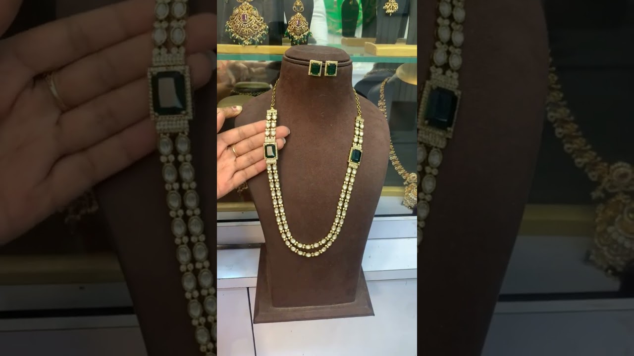 Diamond replica 2 layered Necklace 