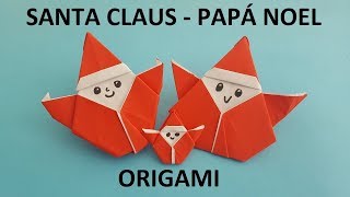 Cómo hacer un  SANTA CLAUS de papel FÁCIL  | Origami PASO A PASO #002