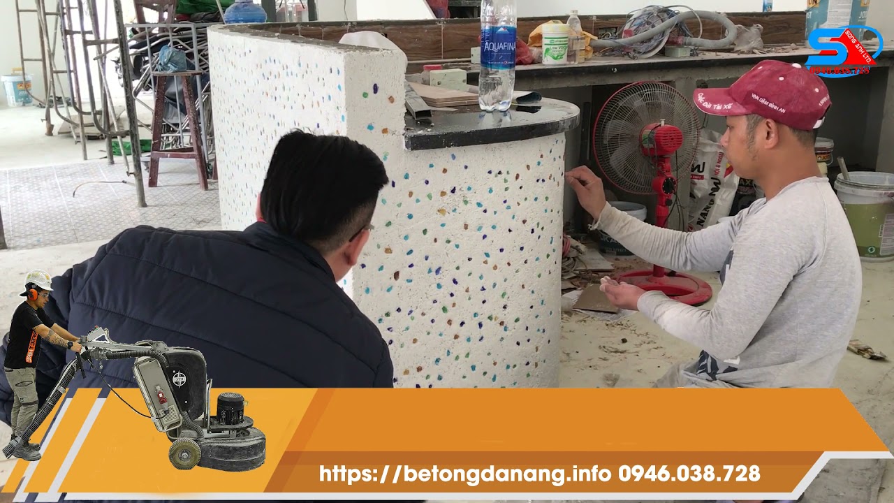 Thi công đá mài terrazzo Đà Nẵng - 0946.038.728... - youtube