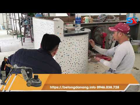 Video Thi công đá mài terrazzo Đà Nẵng - 0946.038.728... - youtube