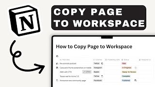 How to Copy a Page to Another Workspace in Notion | Notion Tutorial (2025)