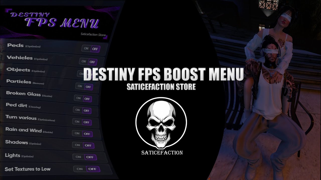 FiveM FPS BOOSTER | Destiny_FPSMenu Showcase | +25 FPS Performance ...