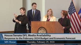 House/Senate DFL Media Availability 2/29/24