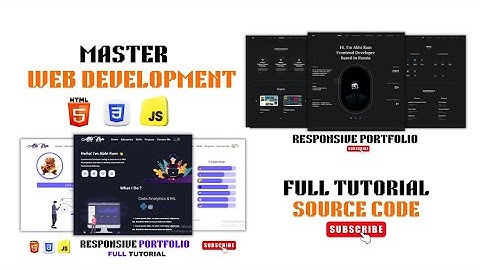 Master Frontend Web Development With 2 Real World Portfolios Using Html CSS JS Beginners to Advanced
