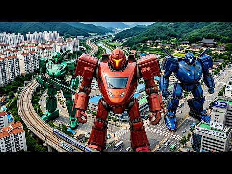 High Speed Trains Transformed into Giant Robots <strong>Korea</strong> Train eXpress Mecha Cinematic