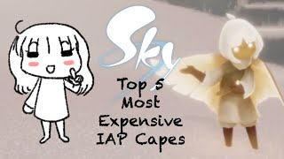 Top 5 most expensive IAP capes in Sky: Children of the Light | emilymyc