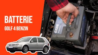 Tausch der Batterie am VW Bora  Aufladen der leeren Batterie
