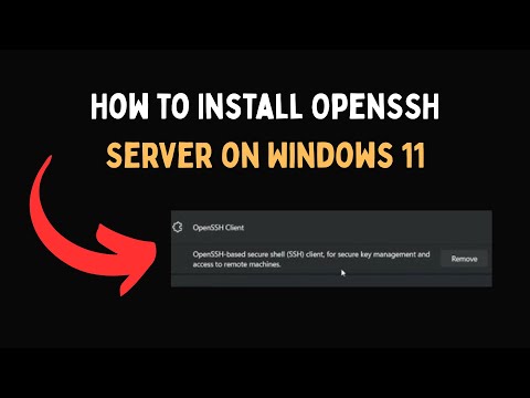 How to Install OpenSSH Server on Windows 11