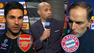 Arsenal vs. Bayern Henry \& Carragher Review Arsenal's Penalty│Mikel Arteta \& Thomas Tuchel Interview