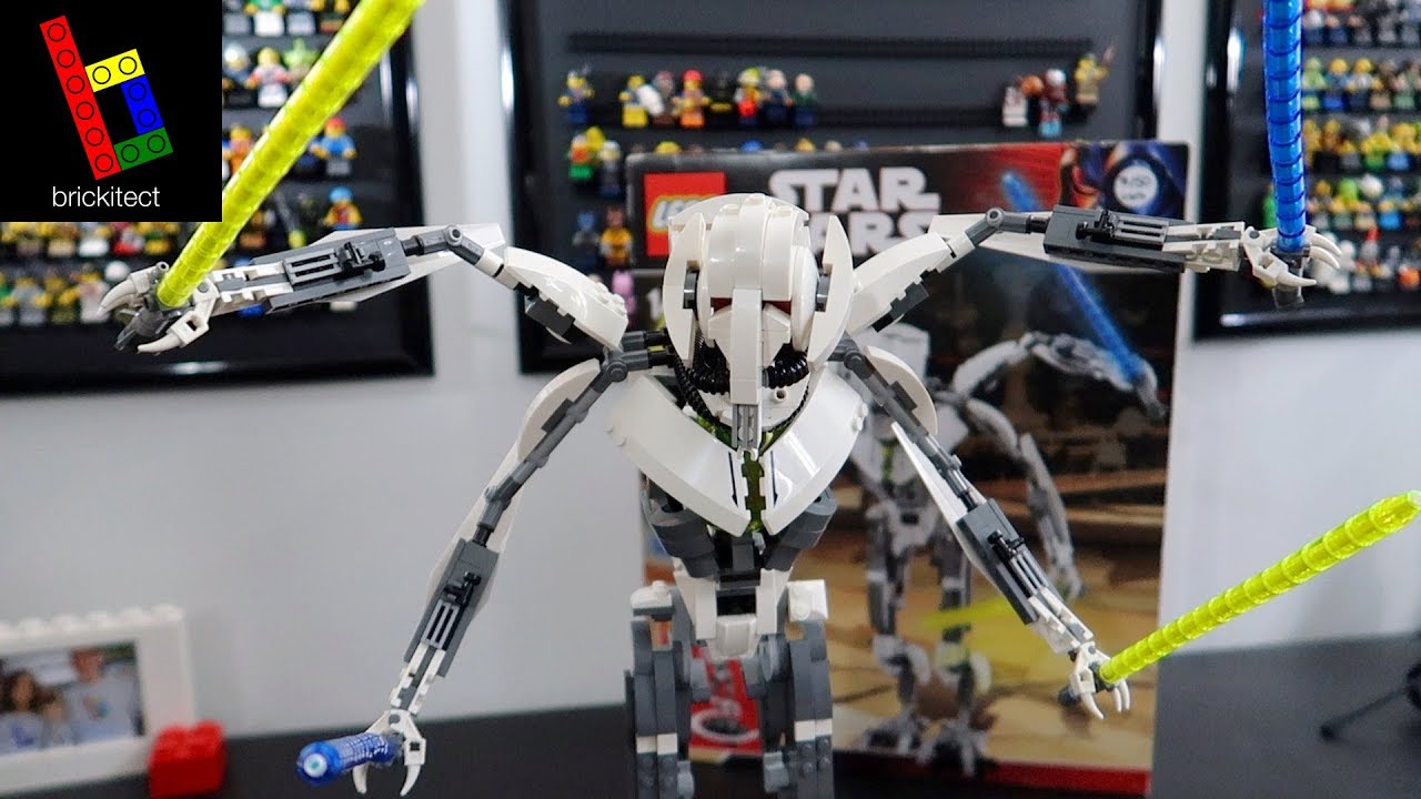 sammenhængende Elegance lede efter AN AWESOME LEGO DISPLAY PIECE! | LEGO Star Wars 10186 General Grievous from  2008 - YouTube