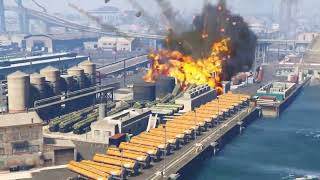 Irani Fighter Jets &amp; Helicopters Attack on Israeli Military Weapons Supply Convoy -Gta 5