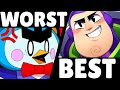 (V43) The BEST & WORST Brawlers of 2025 | Pro Tier List!