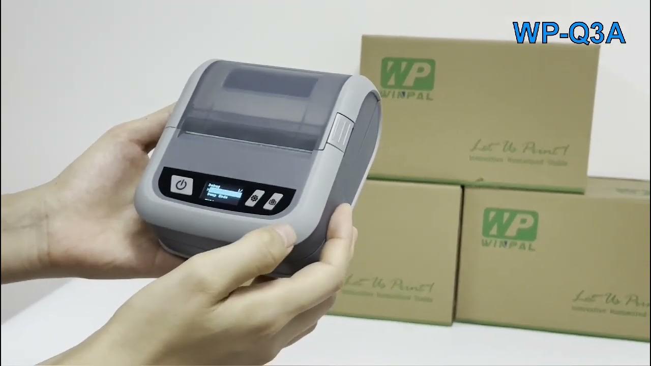 How mobile label printer print selftest WINPAL WPQ3A YouTube