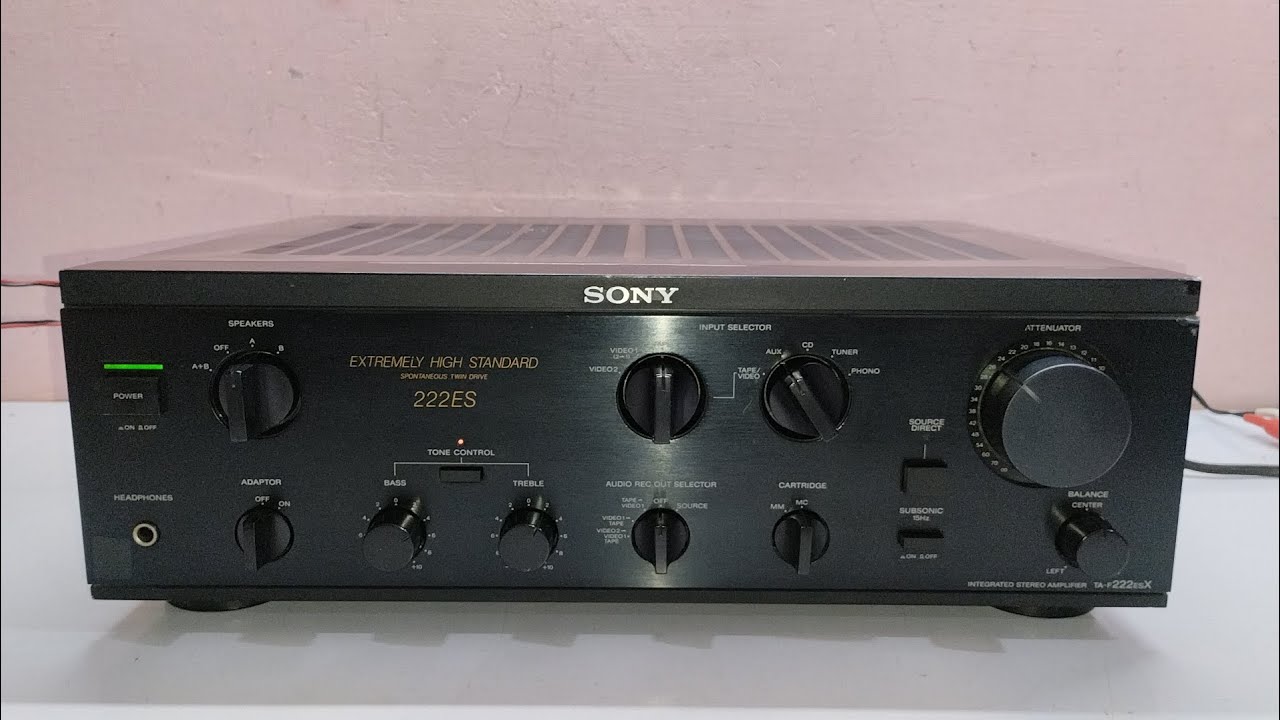 Sony TA-F222ESX Stereo Integrated Amplifier - YouTube