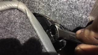 Saab 9-3 rear seat removal and installation