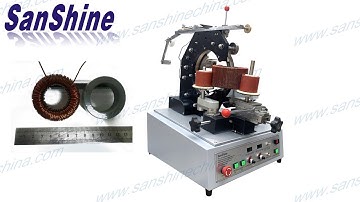 Gear type big toroid winding machine (SS300-02 winds 2.5mm wire on toroid Core OD79mm ID48mm H17mm)