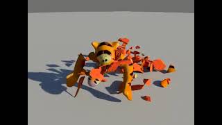 Nonconvex mesh Voronoi shatter with Bullet Physics