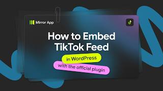 How to Add a TikTok Widget to WordPress Using Shortcode  | Guide Profile