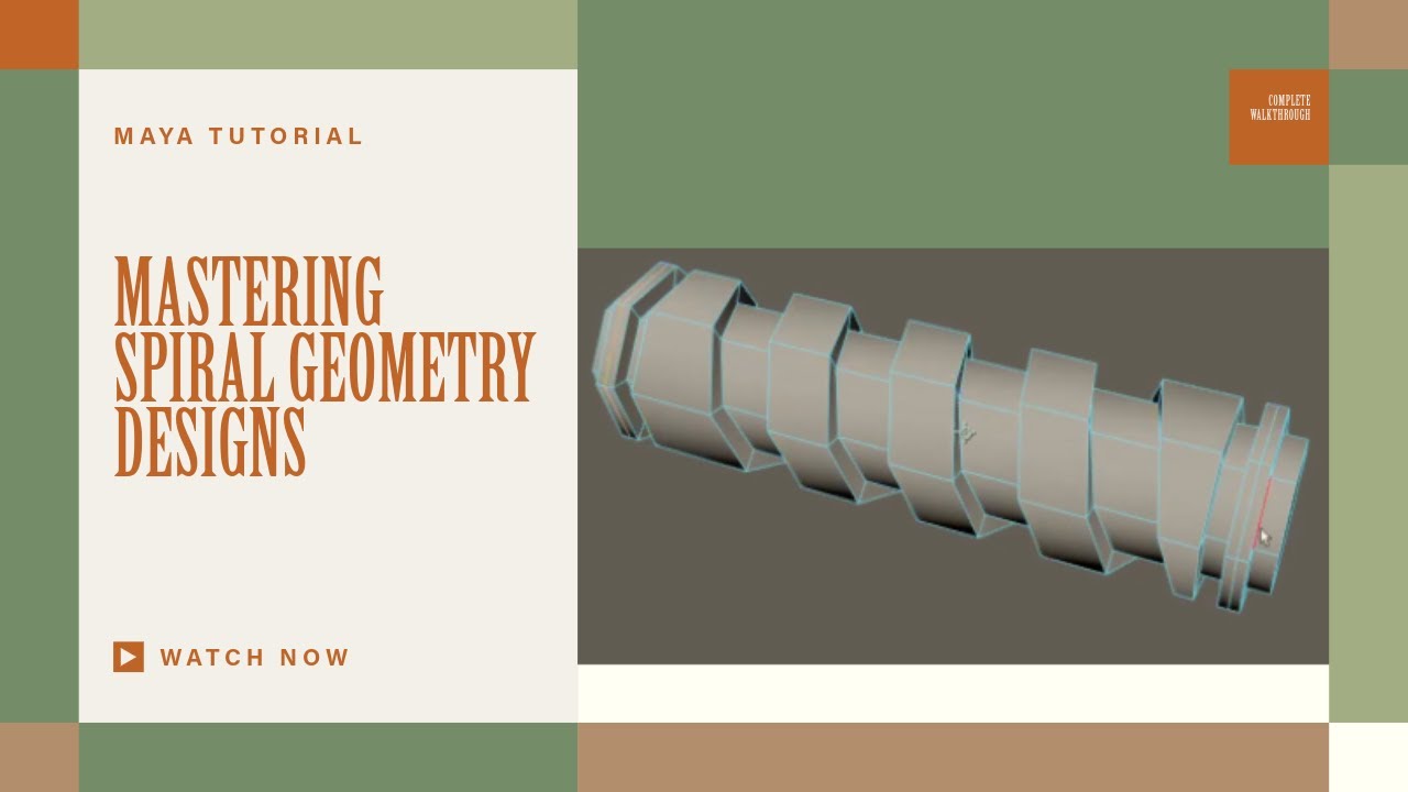Design Spiral Geometry in Maya Like a Pro! | Complete Walkthrough - YouTube
