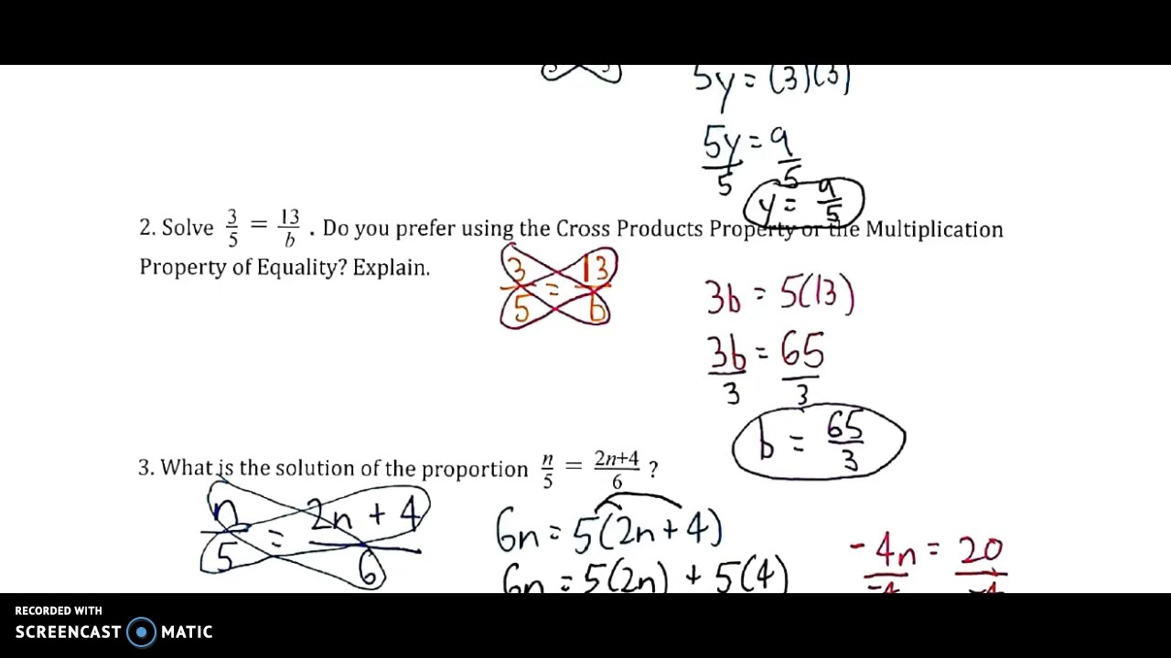 Algebra 2 7 Solving Proportions YouTube Algebra 2 7 solving proportions youtube