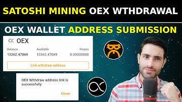 Satoshi OEX Withdrawal | How to Withdraw OEX From Satoshi | OEX Wallet Address Submission