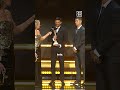 Cristiano Ronaldo hands Novak Djokovic the inaugural GLOBE SPORTS AWARD 🏆 #GlobeSoccerAwards