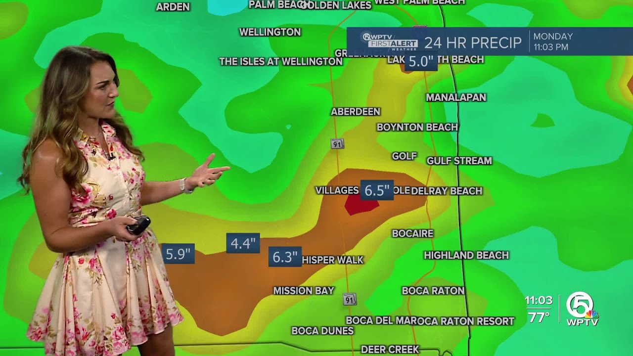 WPTV First Alert Weather Forecast for Night of Monday, Sept. 8, 2025