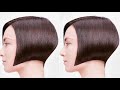 How to cut Bob with Classic triangular graduation - Short layered bob Haircut 2021