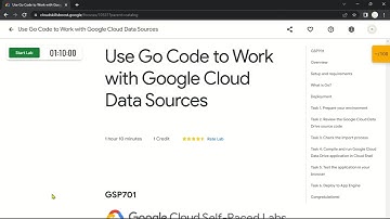 Use Go Code to Work with Google Cloud Data Sources | GSP701 | Solution
