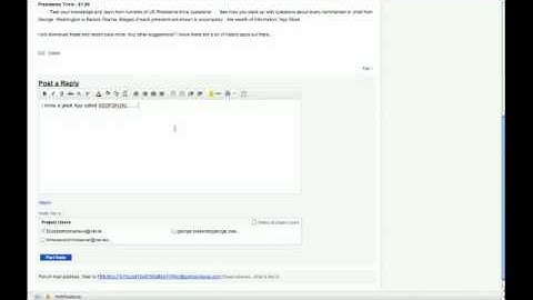 Discussion Forums and E-mail Notifications (Video #3)