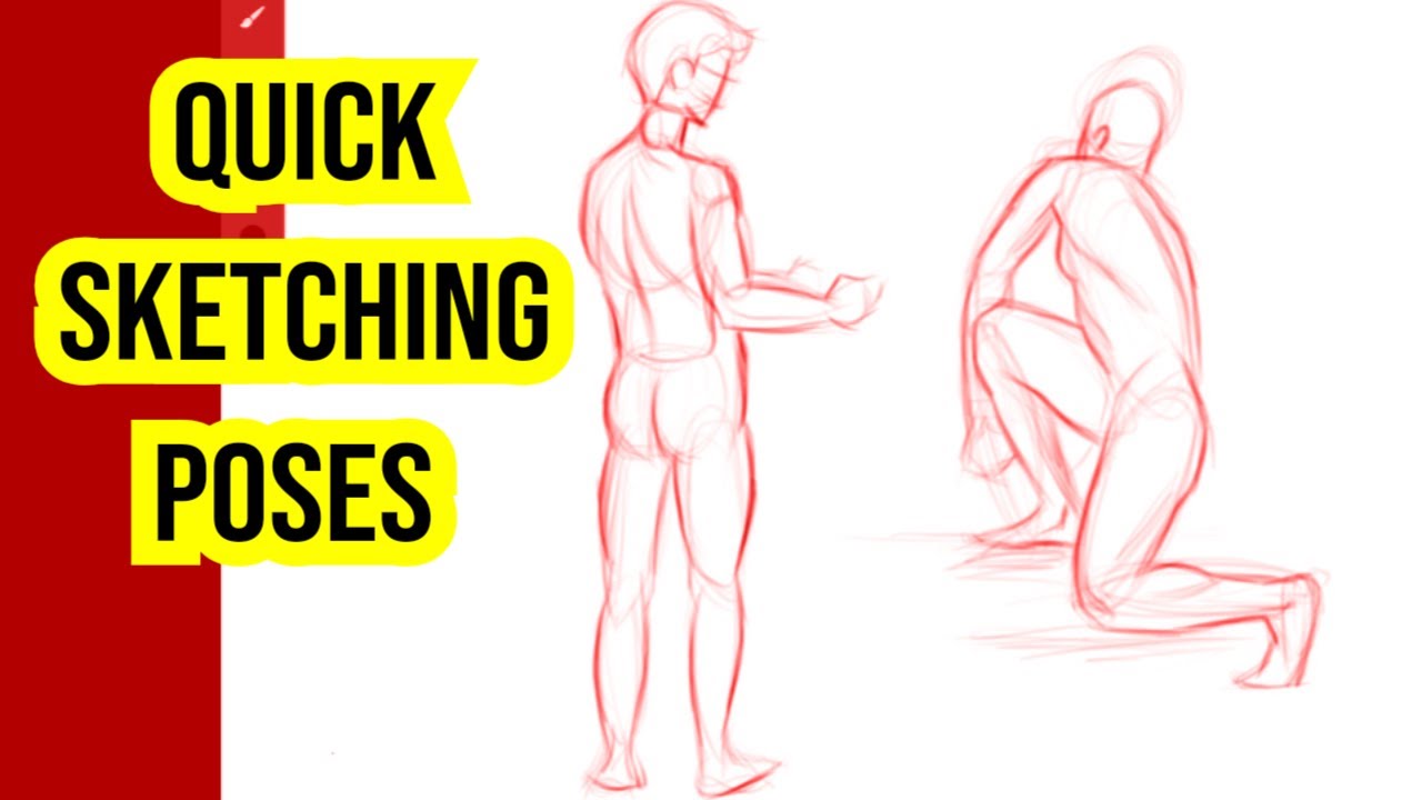 How to do Sketching For Beginners | Quick Sketching Poses| Human figure Sketch Drawing For practice