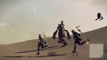 Nier Automata - Walkthrough 8 - Machine Request & Lost Girl