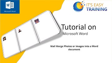 This video explains how to mail merge photos using Microsoft Word
