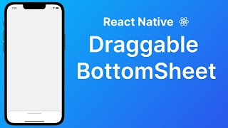 Draggable Bottom Sheet with PanResponder and Animated - React Native