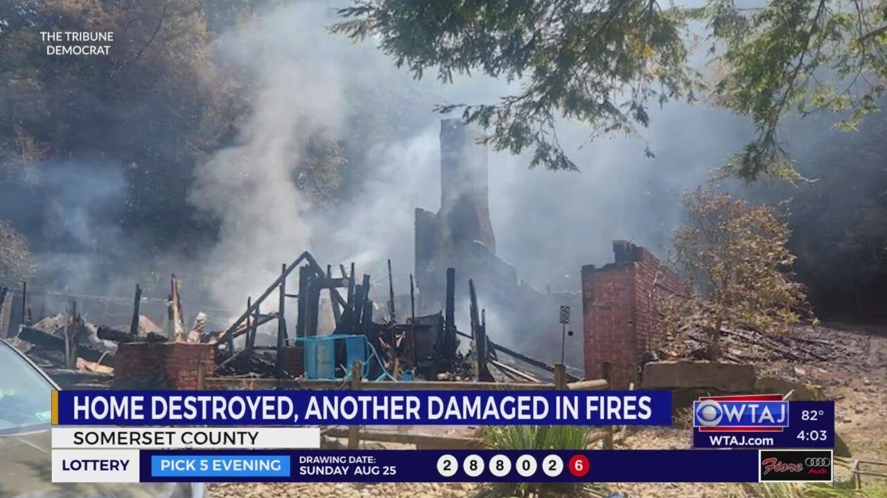 Vacant homes in Somerset County damaged by fires - YouTube