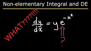 Non-elementary Integral in Differential Equation