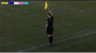 My son Evan as linesman