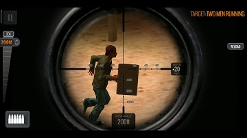 Sniper 3d - Target - TWO MEN RUNNING (Last Class) Primary Mission Jandsburg Full HD 1080p Gameplay
