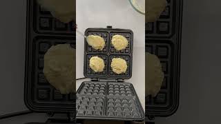 Cottage Cheese Waffles | Recipe is in the description #food