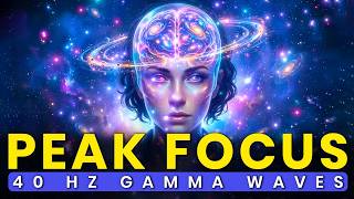 40 Hz Gamma Waves For Peak Concentration: Unlock Intense Focus and Memory