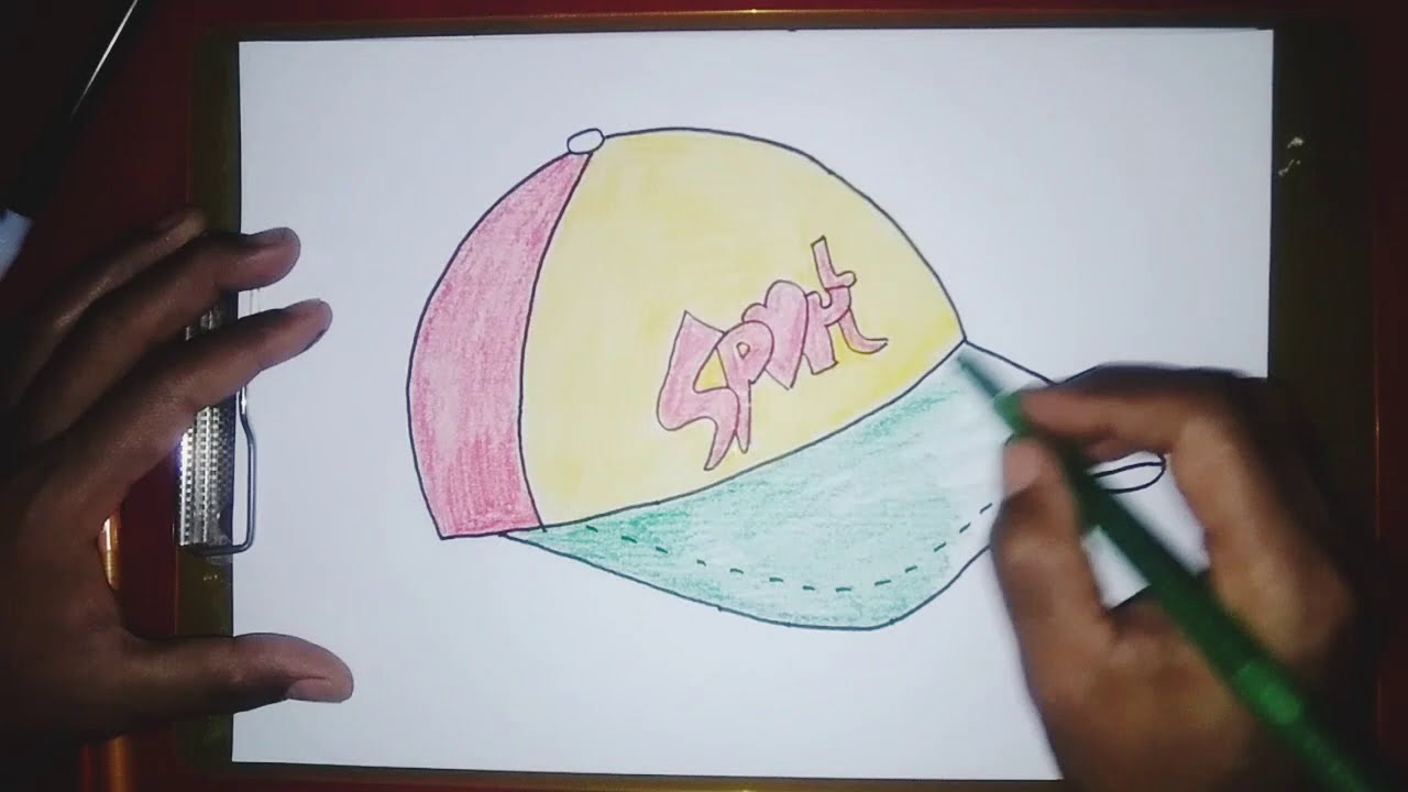 Cara Yang Mudah Untuk Menggambar Topi Dengan Hasil Yang Bagus Dan Keren Youtube