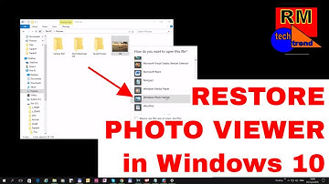 RESTORE PHOTO VIEWER in Windows 10
