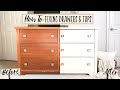 How To: Fixing Broken Drawer Guides & Veneer Tops | Furniture Makeover | Ashleigh Lauren